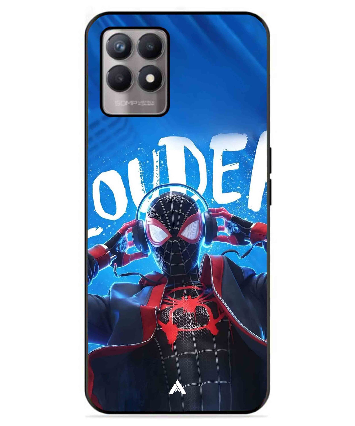 Spider-Verse Metal Back Cover Phone Case for Realme 8 4G