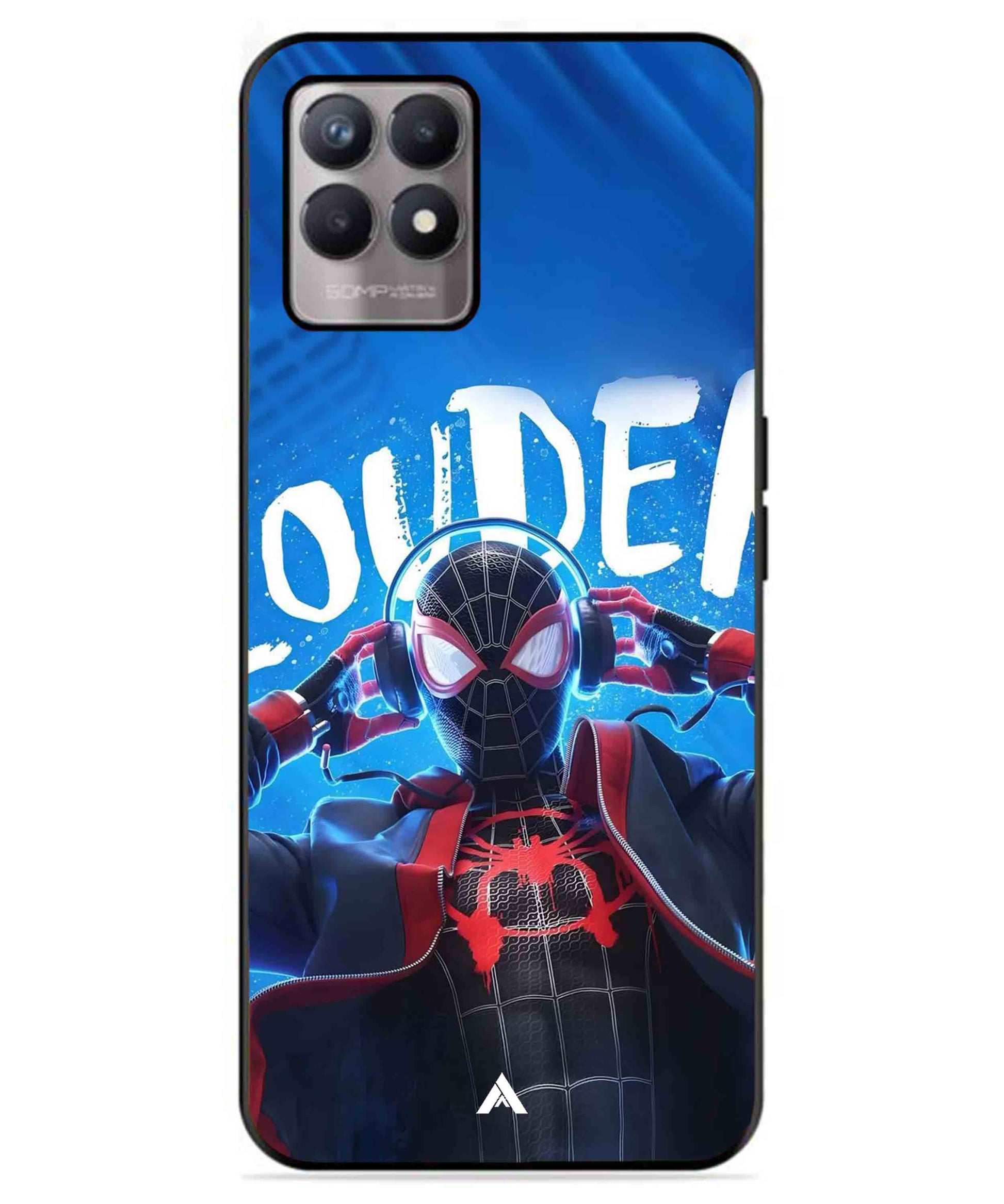 Spider-Verse Metal Back Cover Phone Case for Realme 8 4G