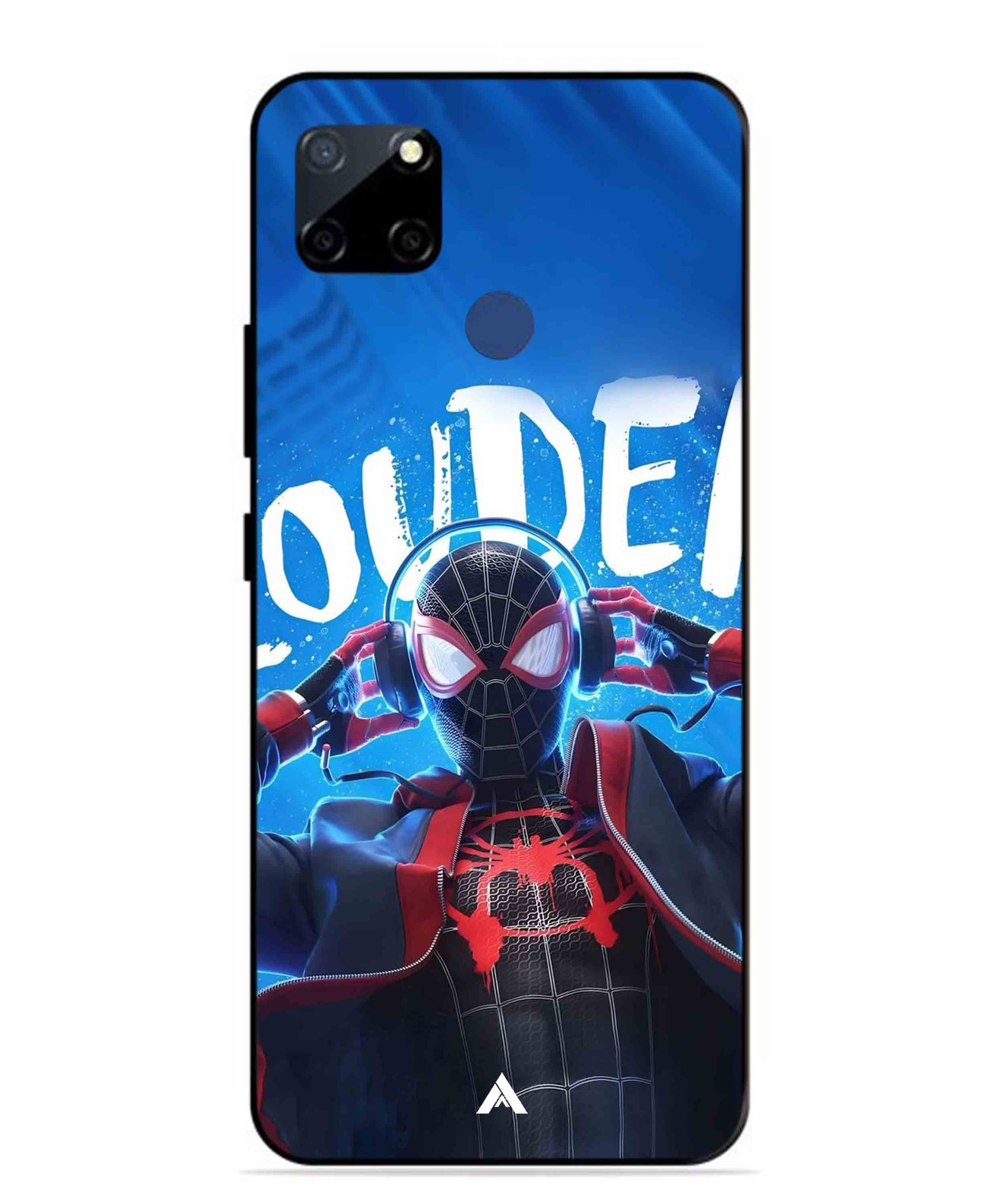 Spider-Verse Metal Back Cover Phone Case for Realme Narzo 30A