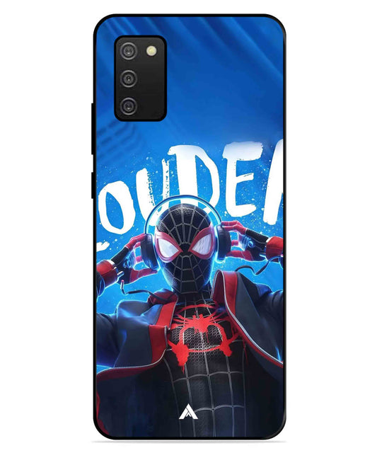 Spider-Verse Metal Back Cover Phone Case for Samsung Galaxy A03s