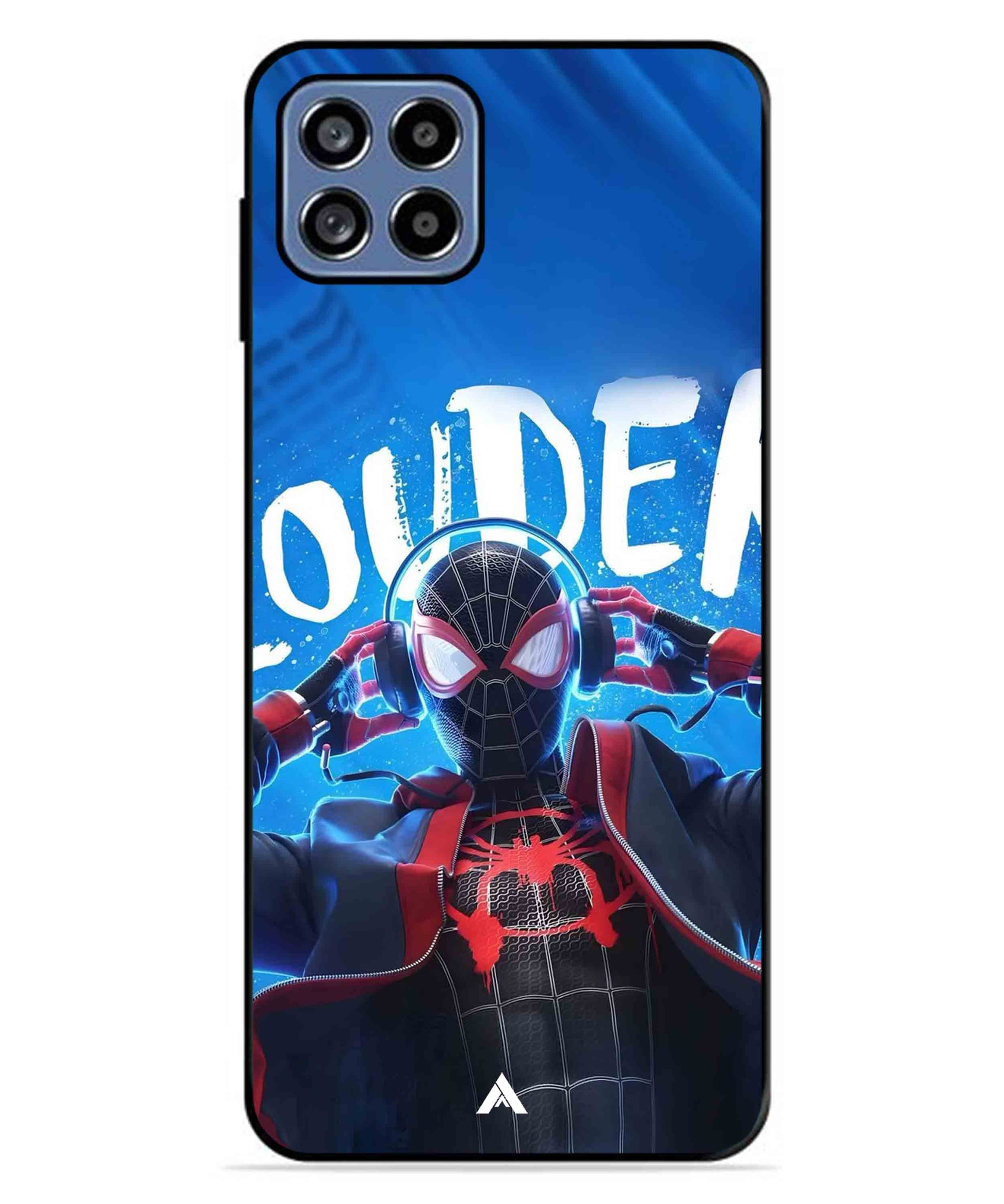 Spider-Verse Metal Back Cover Phone Case for Samsung Galaxy A22 5G