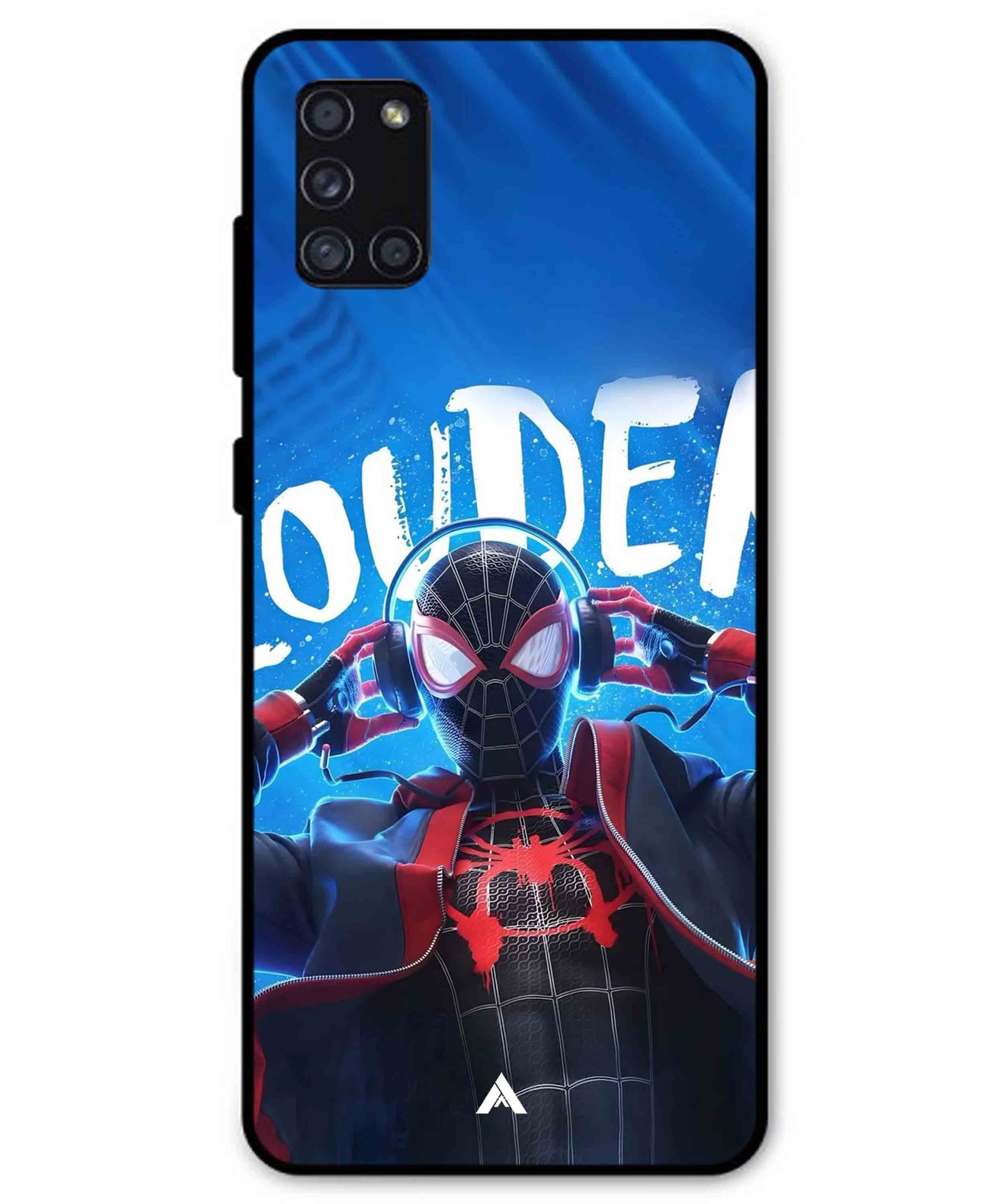 Spider-Verse Metal Back Cover Phone Case for Samsung Galaxy A31