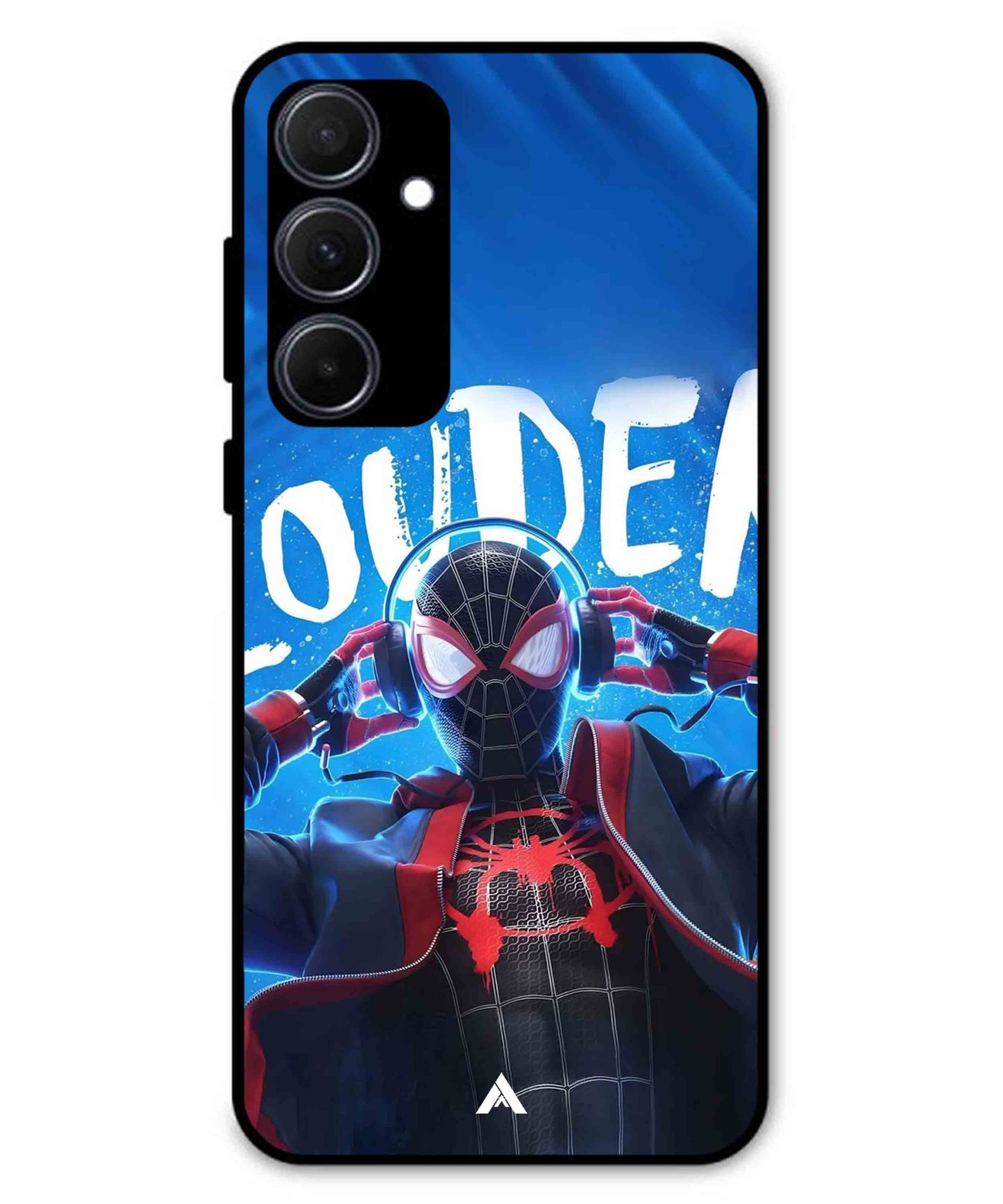 Spider-Verse Metal Back Cover Phone Case for Samsung Galaxy A35