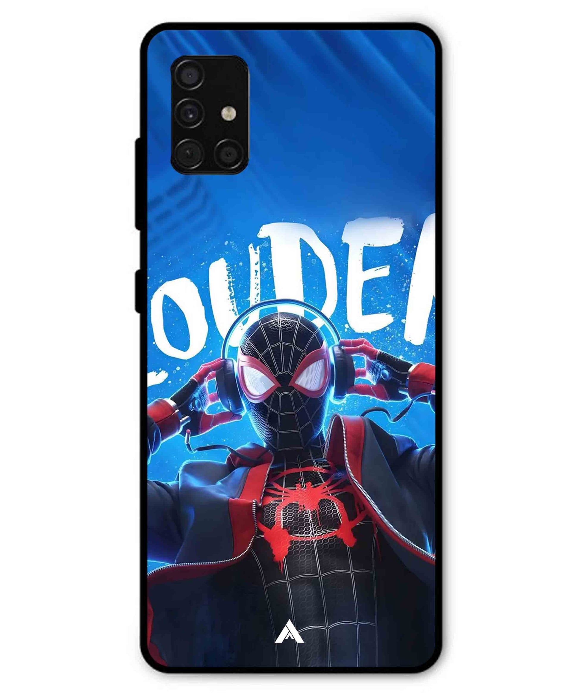 Spider-Verse Metal Back Cover Phone Case for Samsung Galaxy A51
