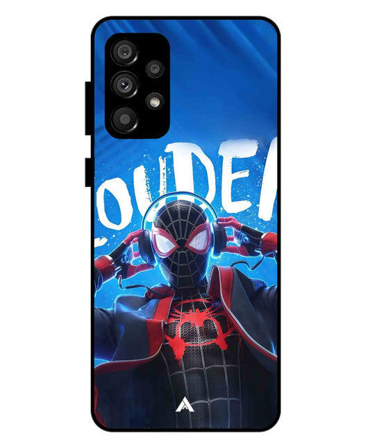Spider-Verse Metal Back Cover Phone Case for Samsung Galaxy A73