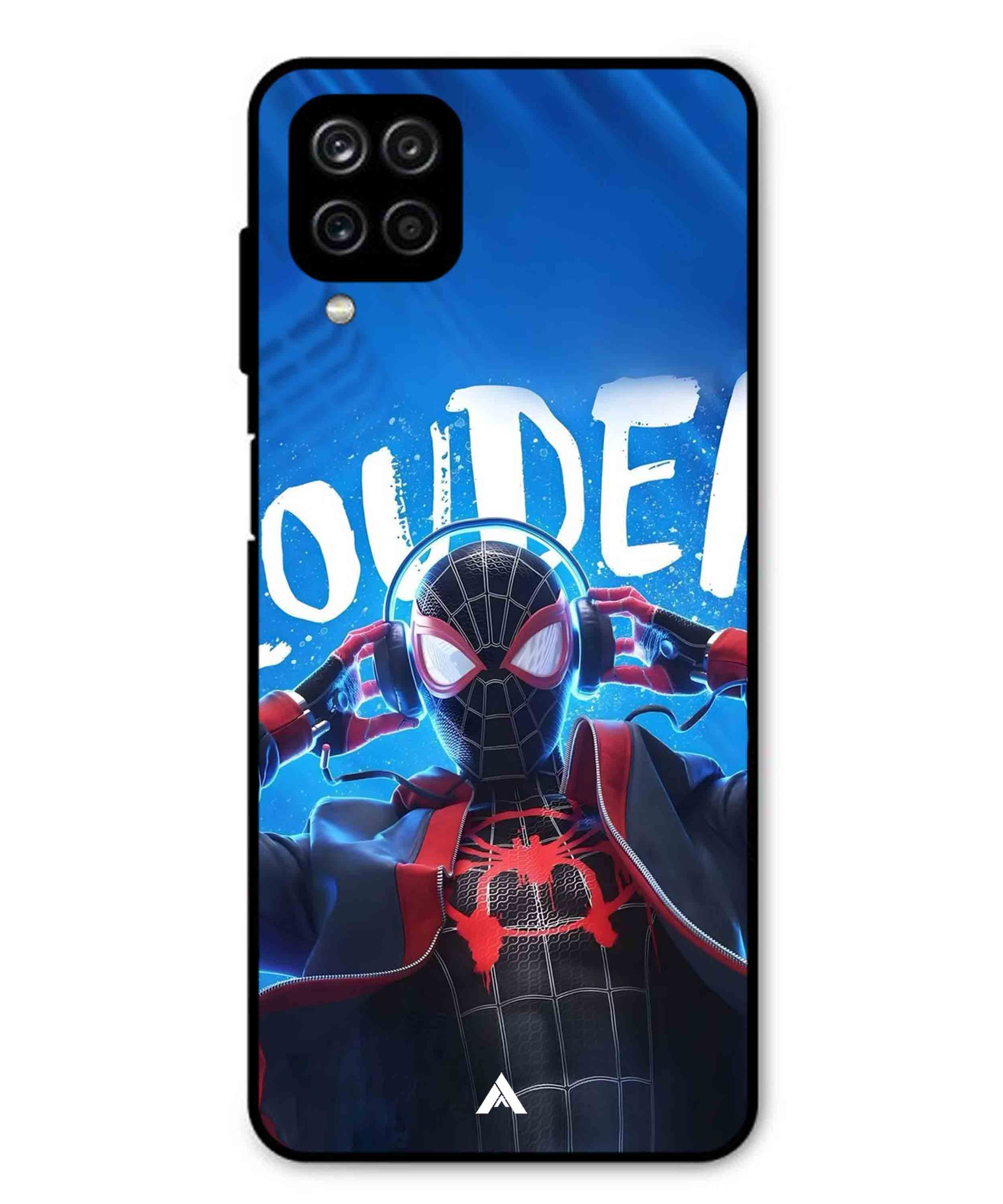 Spider-Verse Metal Back Cover Phone Case for Samsung Galaxy F12
