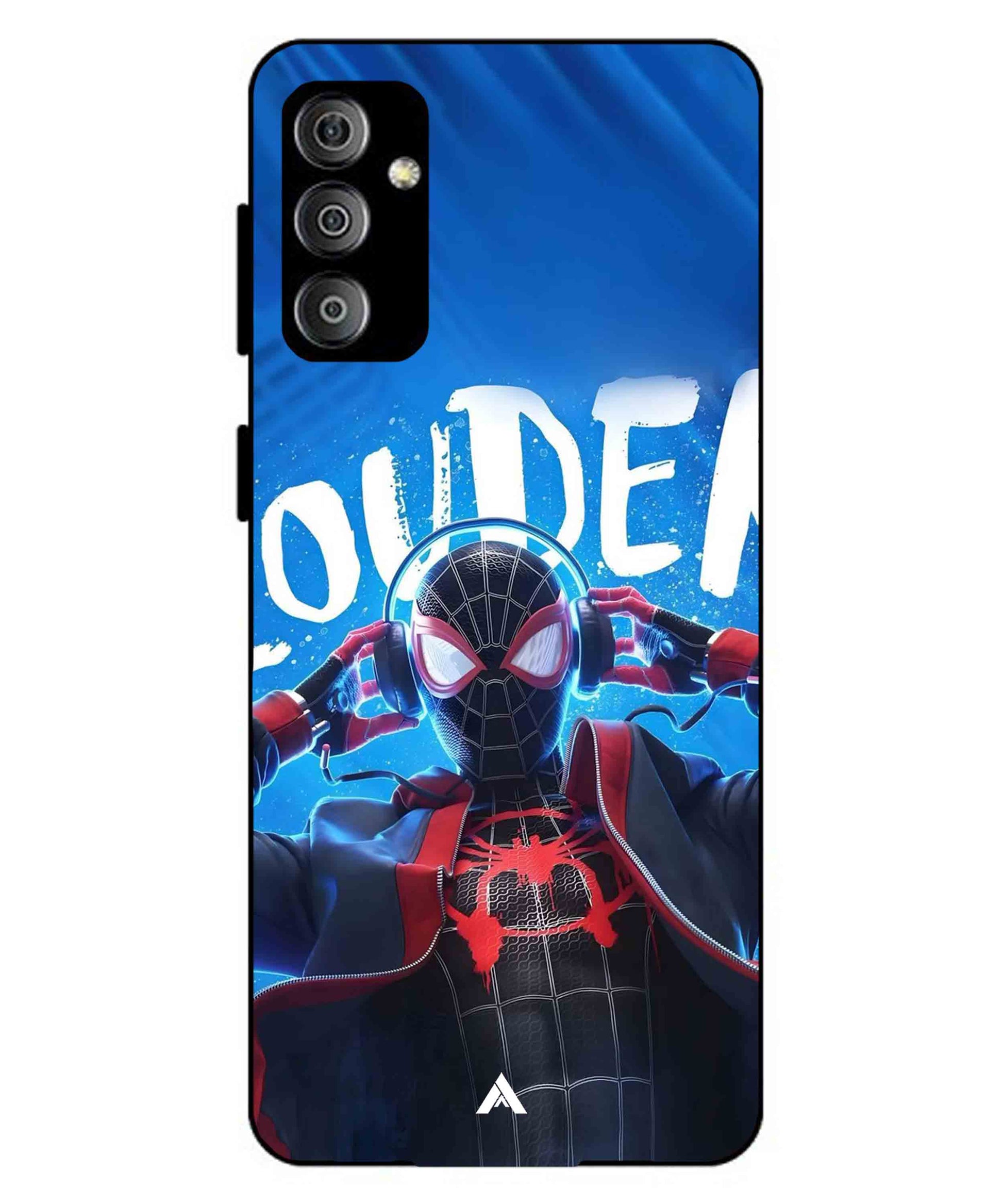 Spider-Verse Metal Back Cover Phone Case for Samsung Galaxy F23