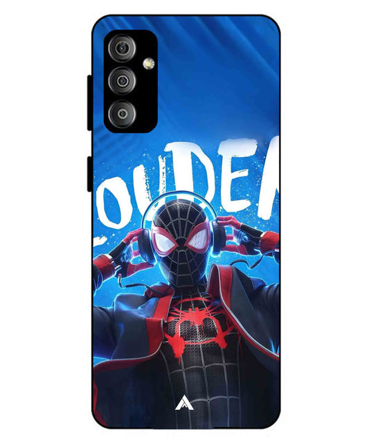 Spider-Verse Metal Back Cover Phone Case for Samsung Galaxy F23