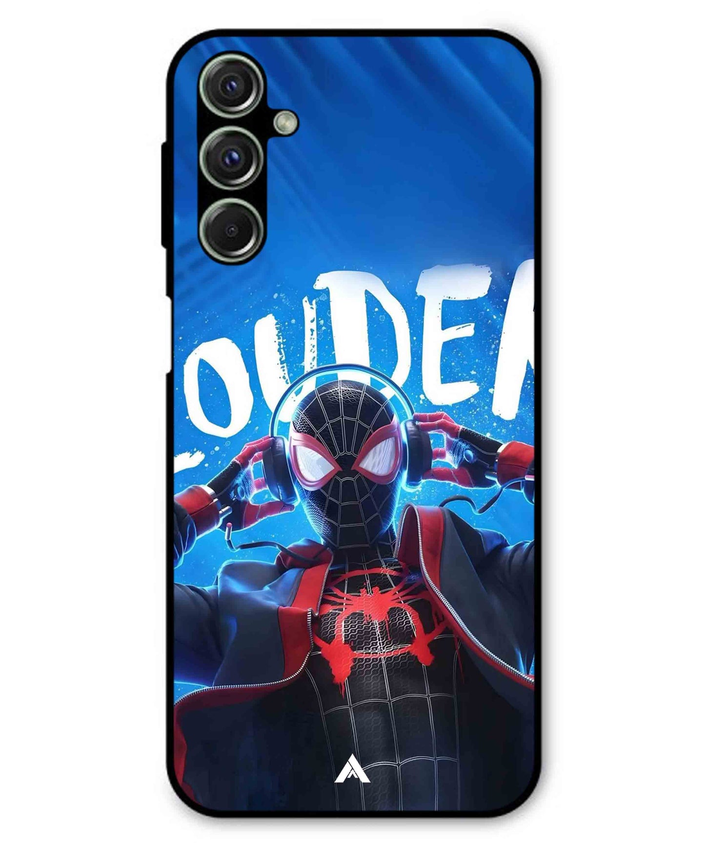 Spider-Verse Metal Back Cover Phone Case for Samsung Galaxy F34