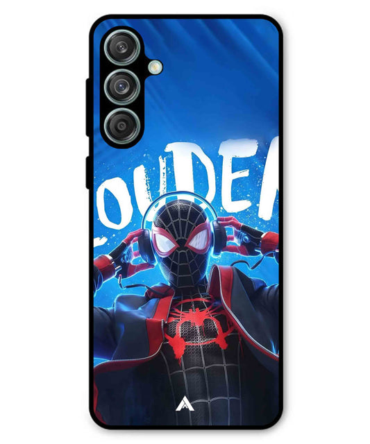 Spider-Verse Metal Back Cover Phone Case for Samsung Galaxy F55