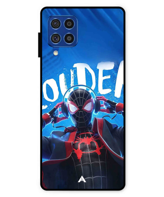 Spider-Verse Metal Back Cover Phone Case for Samsung Galaxy F62