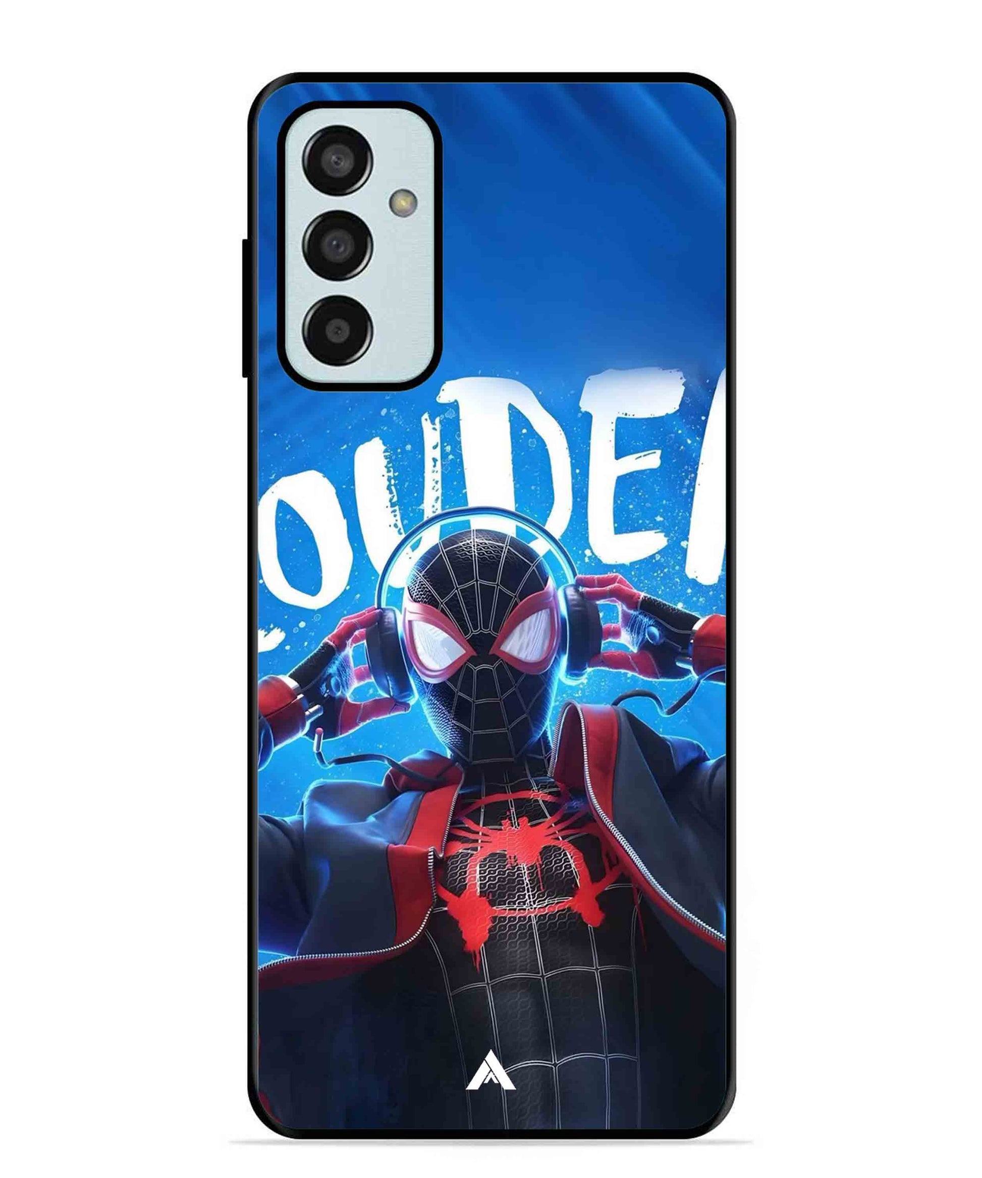 Spider-Verse Metal Back Cover Phone Case for Samsung Galaxy M13 4G