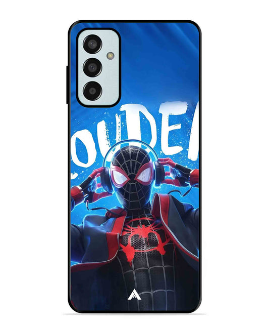Spider-Verse Metal Back Cover Phone Case for Samsung Galaxy M13 4G
