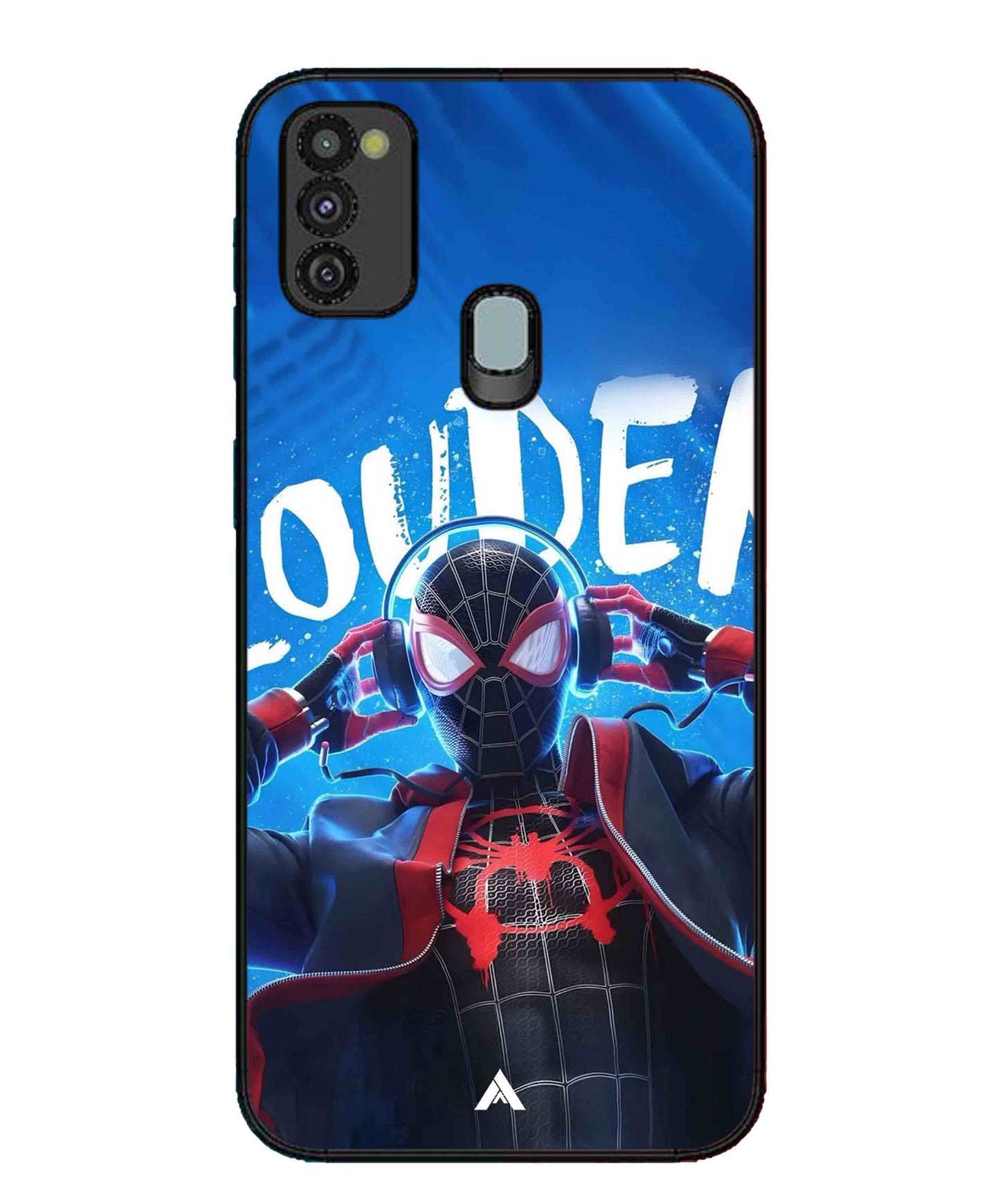 Spider-Verse Metal Back Cover Phone Case for Samsung Galaxy M30s
