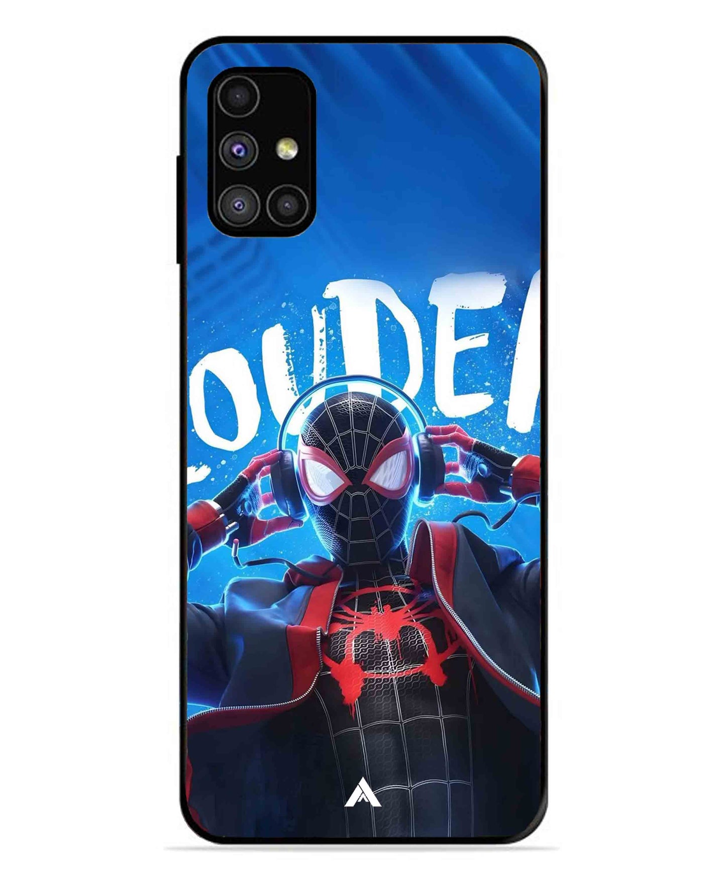 Spider-Verse Metal Back Cover Phone Case for Samsung Galaxy M31s