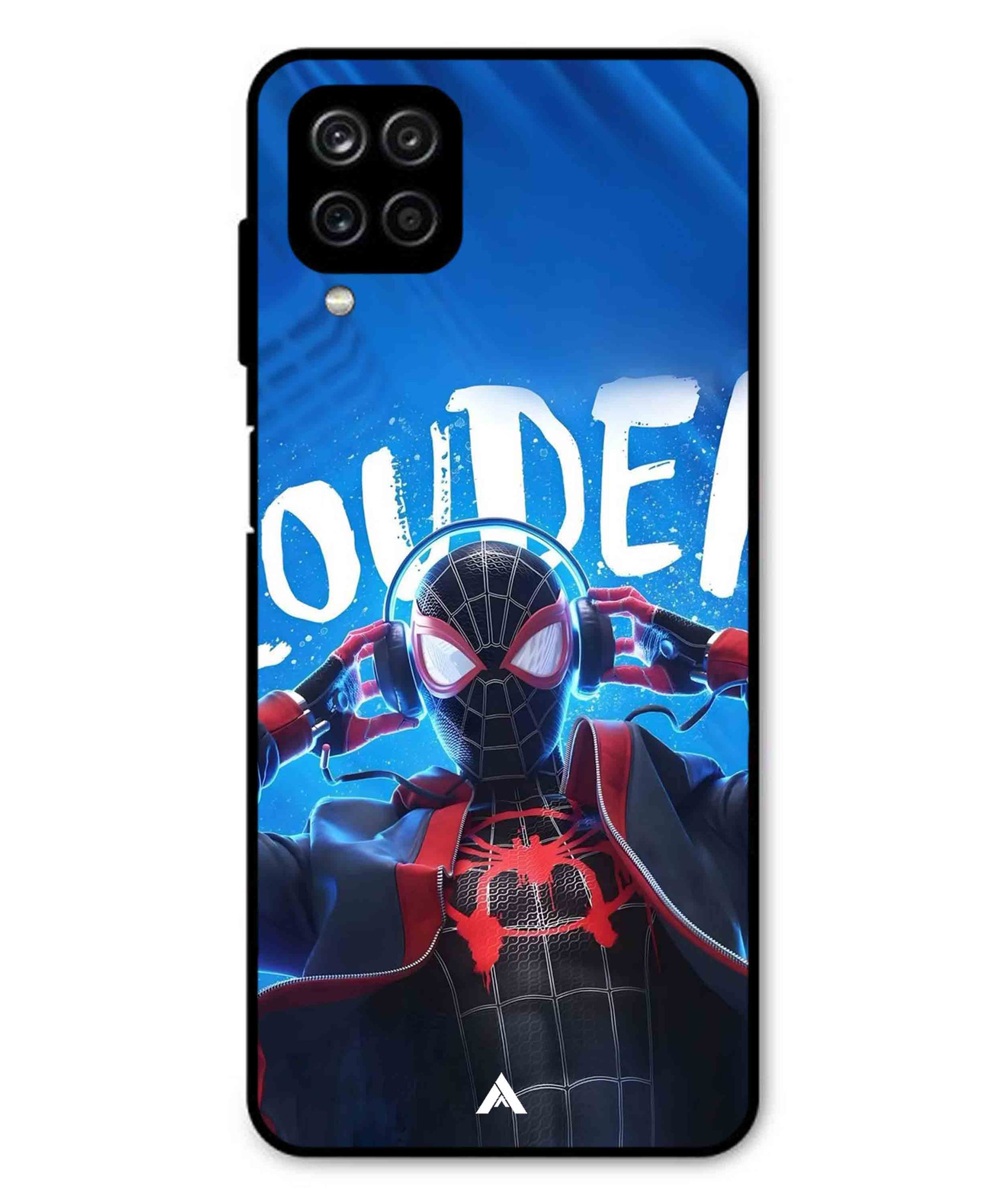 Spider-Verse Metal Back Cover Phone Case for Samsung Galaxy M32 4G