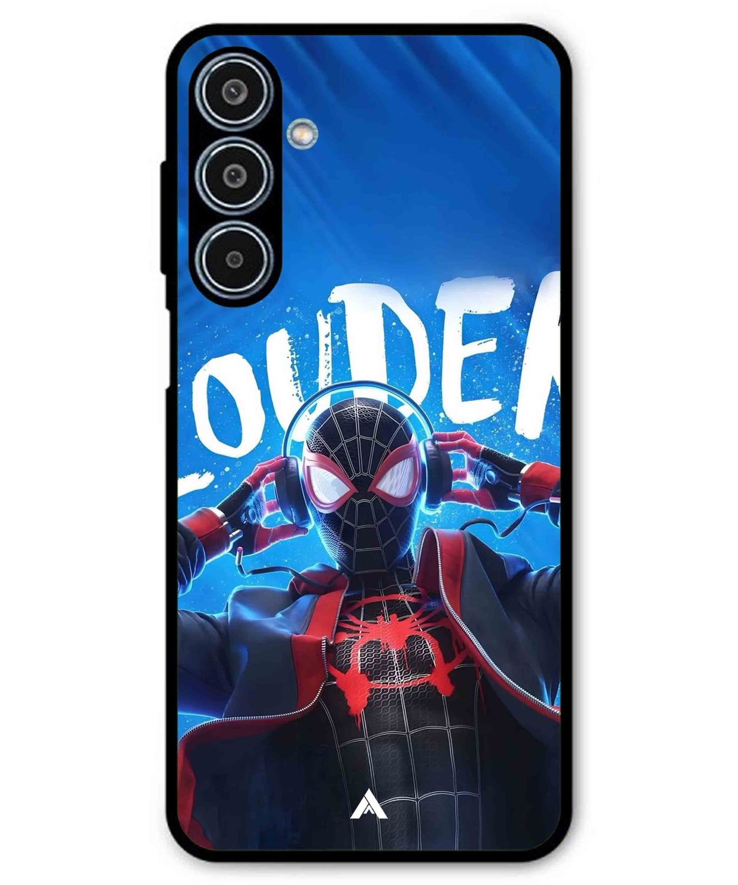 Spider-Verse Metal Back Cover Phone Case for Samsung Galaxy M35