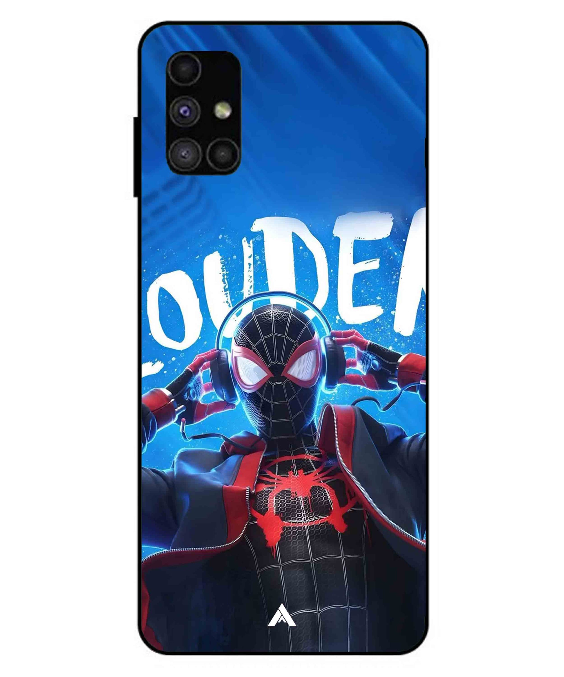 Spider-Verse Metal Back Cover Phone Case for Samsung Galaxy M51