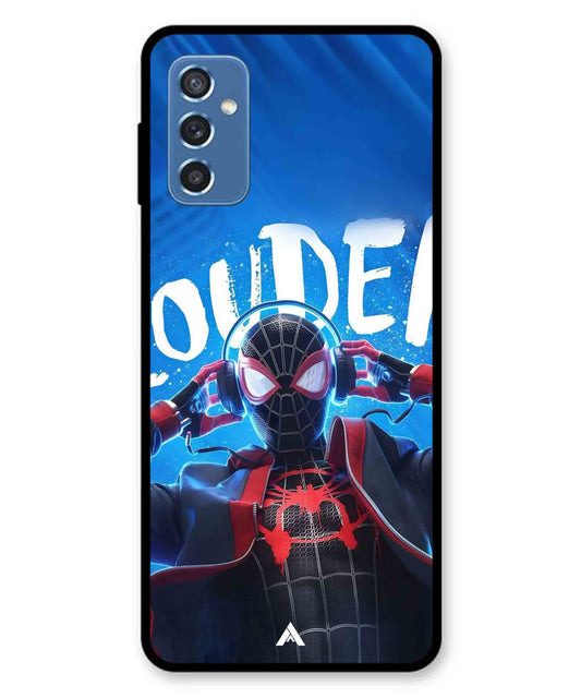 Spider-Verse Metal Back Cover Phone Case for Samsung Galaxy M52