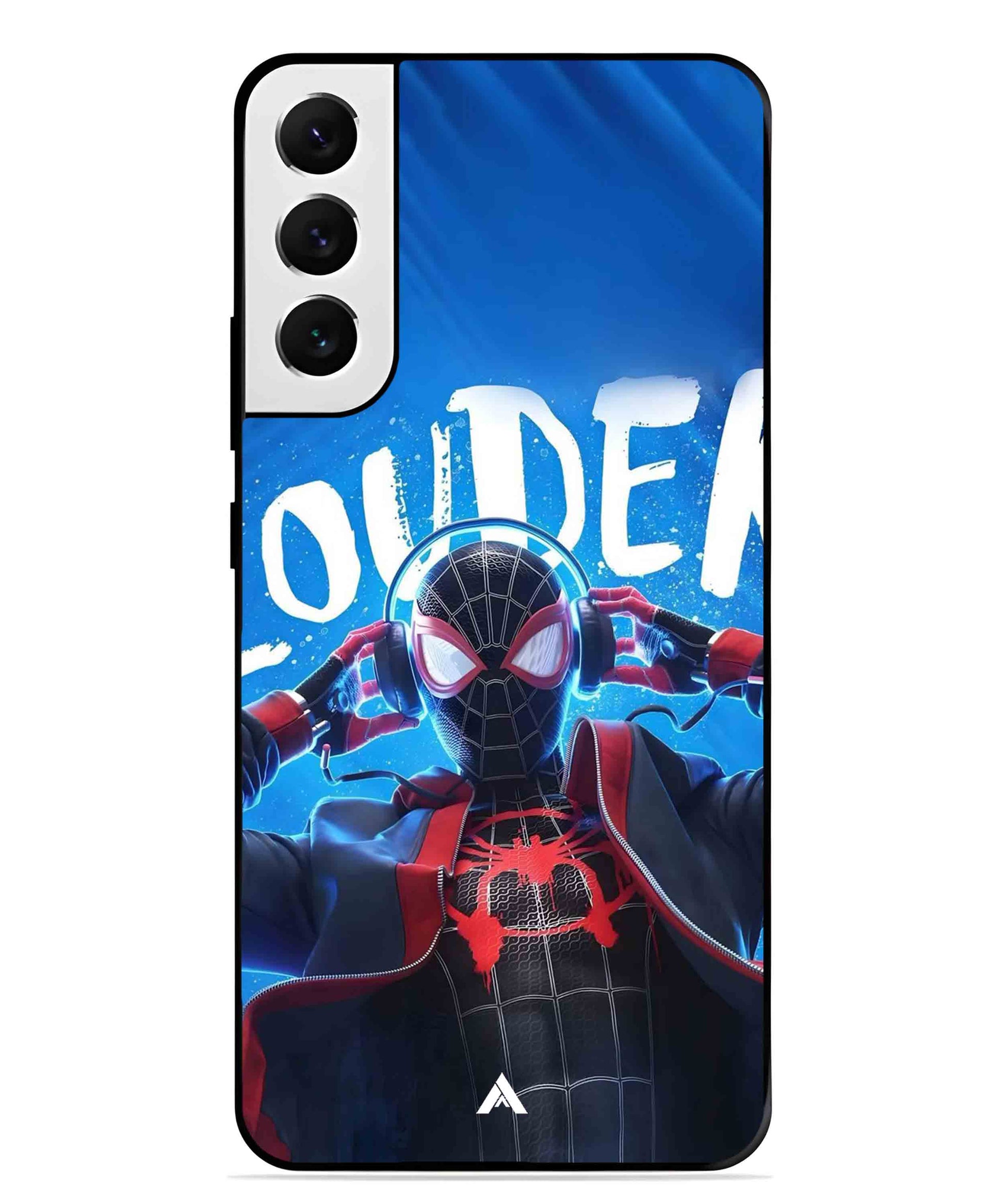 Spider-Verse Metal Back Cover Phone Case for Samsung Galaxy S22