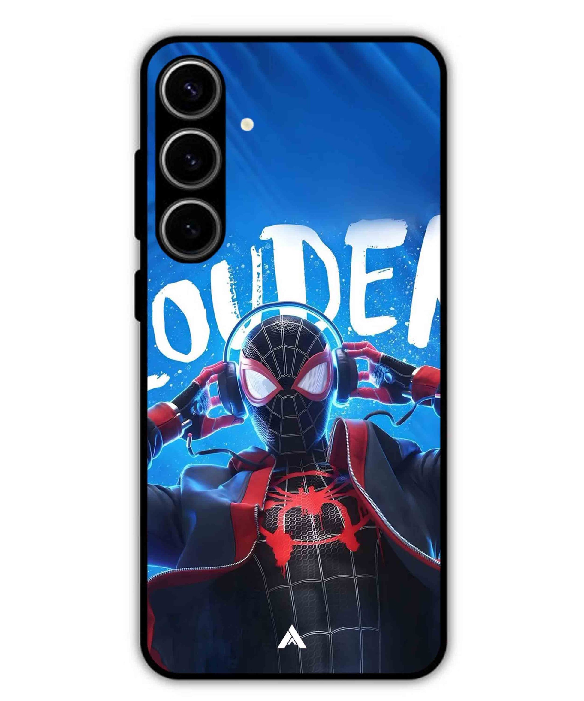 Spider-Verse Metal Back Cover Phone Case for Samsung Galaxy S23 Plus