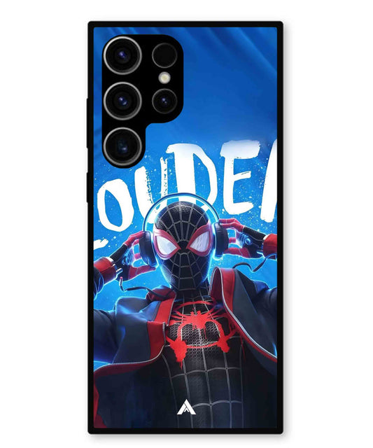 Spider-Verse Metal Back Cover Phone Case for Samsung Galaxy S23 Ultra