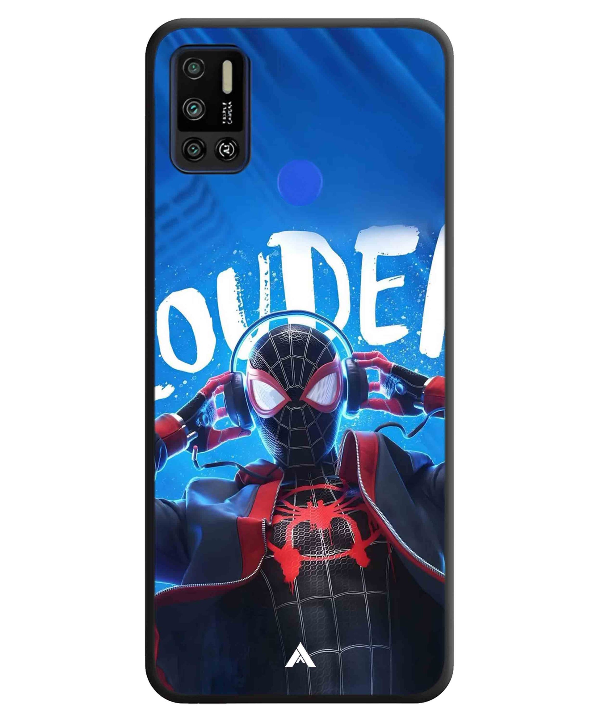 Spider-Verse Metal Back Cover Phone Case for Tecno Spark 6 Air