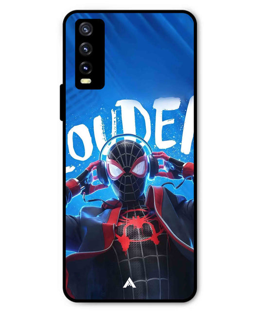 Spider-Verse Metal Back Cover Phone Case for Vivo Y20a