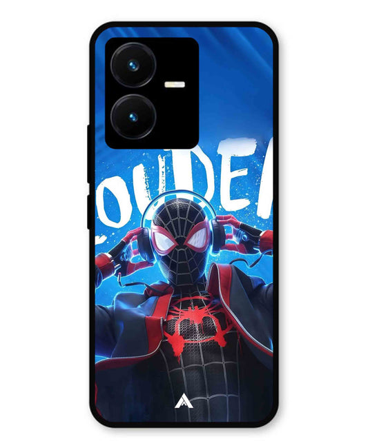 Spider-Verse Metal Back Cover Phone Case for Vivo Y22