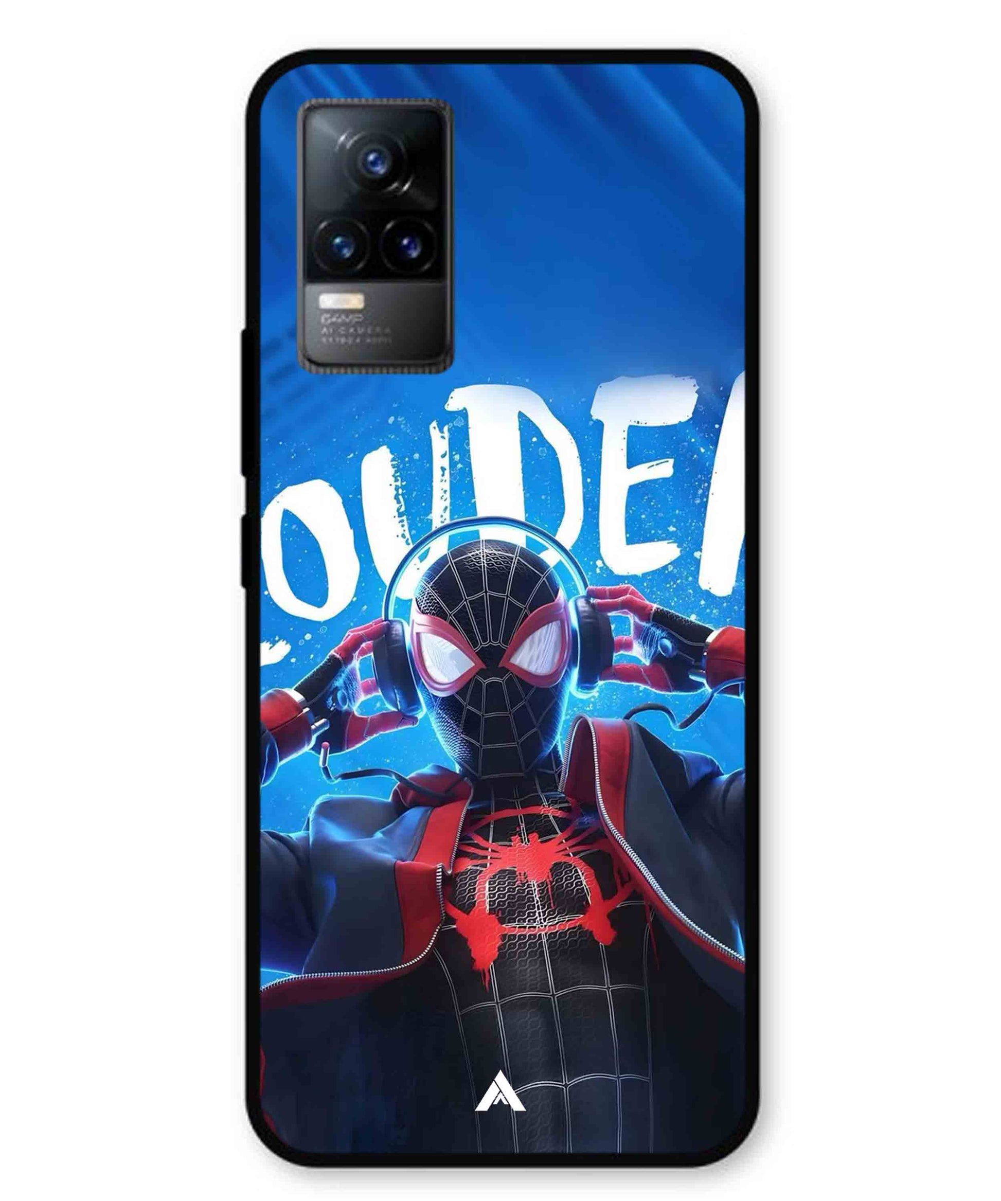 Spider-Verse Metal Back Cover Phone Case for Vivo v21e 4G