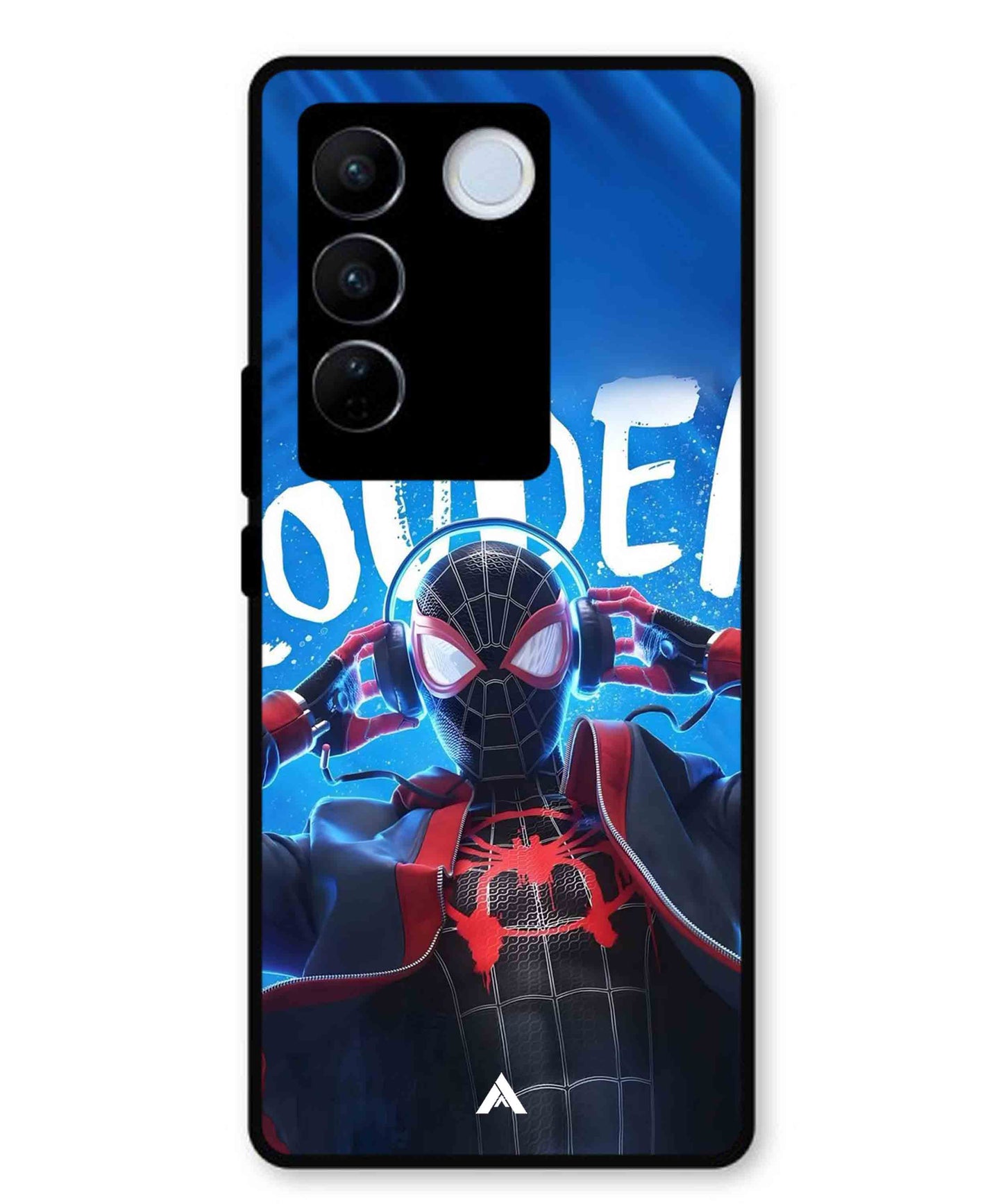 Spider-Verse Metal Back Cover Phone Case for Vivo v27