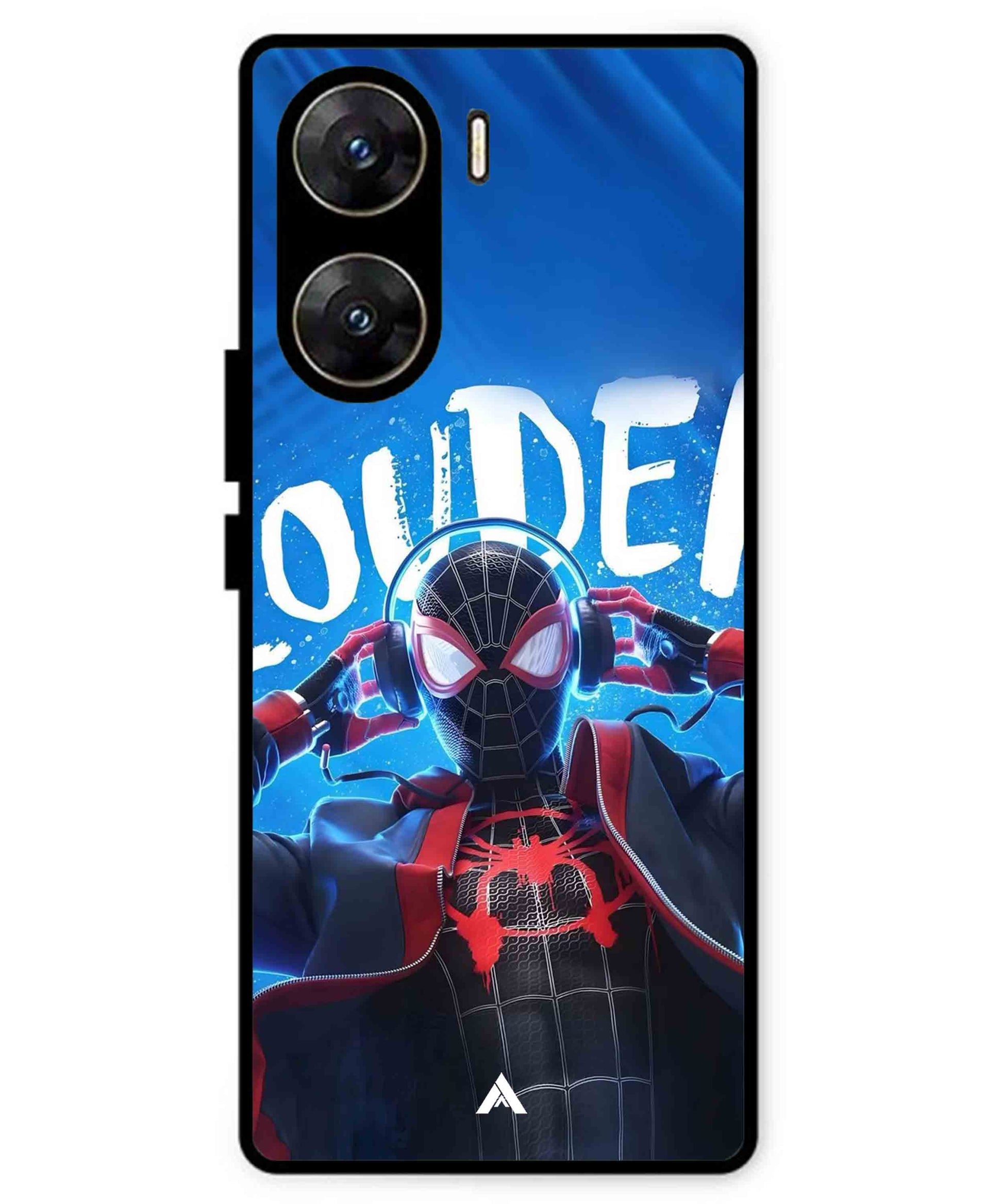 Spider-Verse Metal Back Cover Phone Case for Vivo v29e