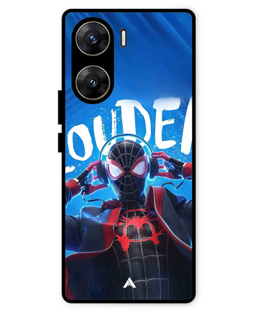 Spider-Verse Metal Back Cover Phone Case for Vivo v29e