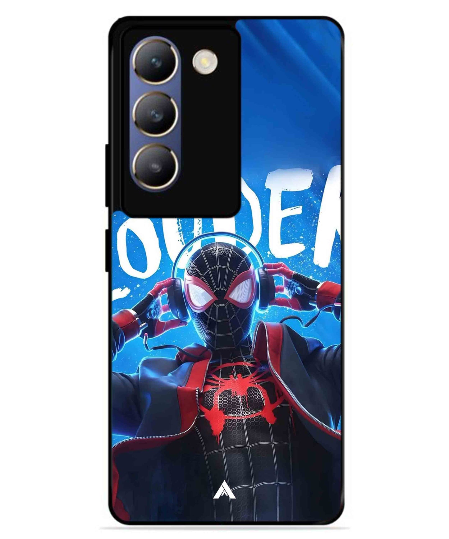 Spider-Verse Metal Back Cover Phone Case for Vivo v30 Lite