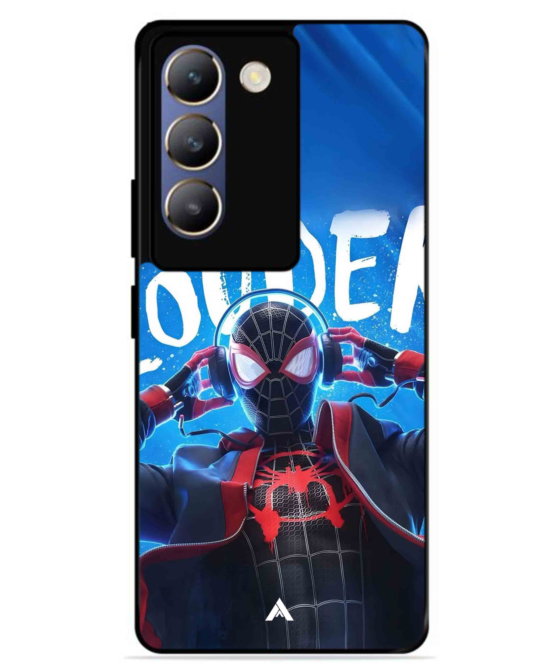 Spider-Verse Metal Back Cover Phone Case for Vivo v30 Lite