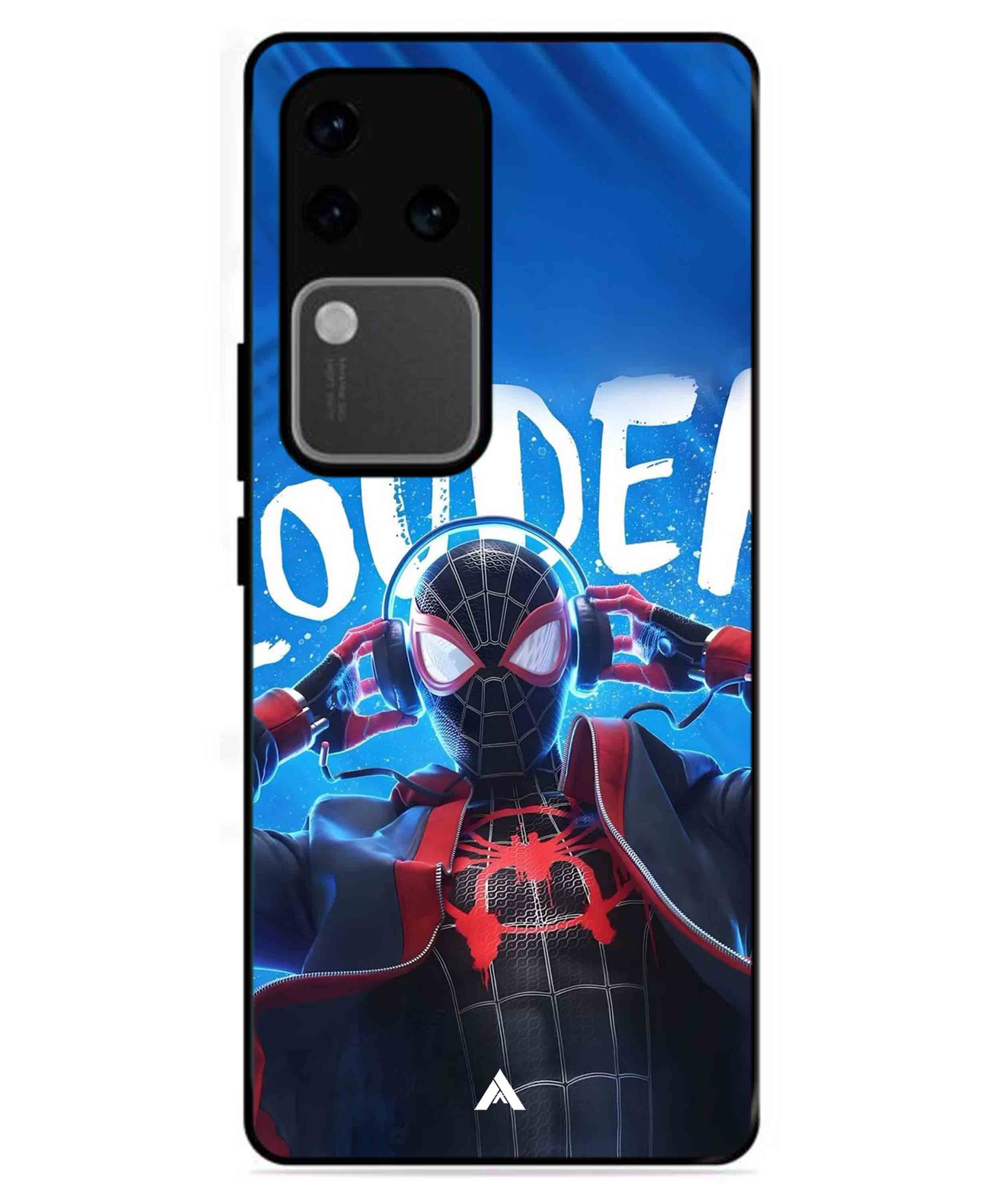 Spider-Verse Metal Back Cover Phone Case for Vivo v30 Pro