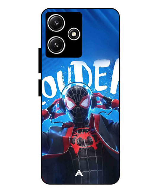 Spider-Verse Metal Back Cover Phone Case for Xiaomi Redmi 12 5G