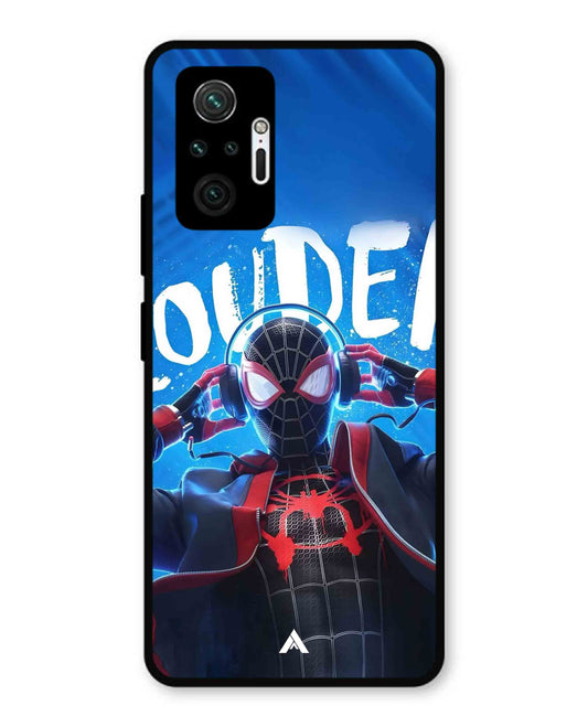 Spider-Verse Metal Back Cover Phone Case for Xiaomi Redmi Note 10 Lite