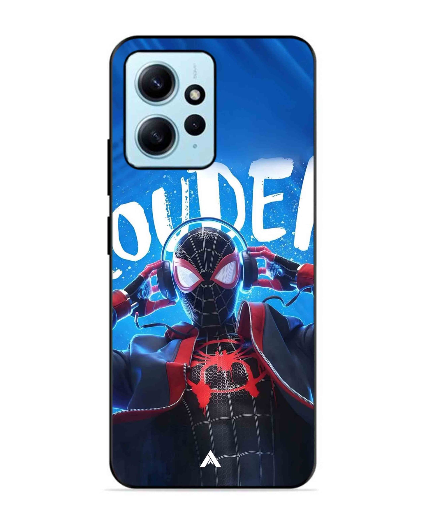 Spider-Verse Metal Back Cover Phone Case for Xiaomi Redmi Note 12 4G