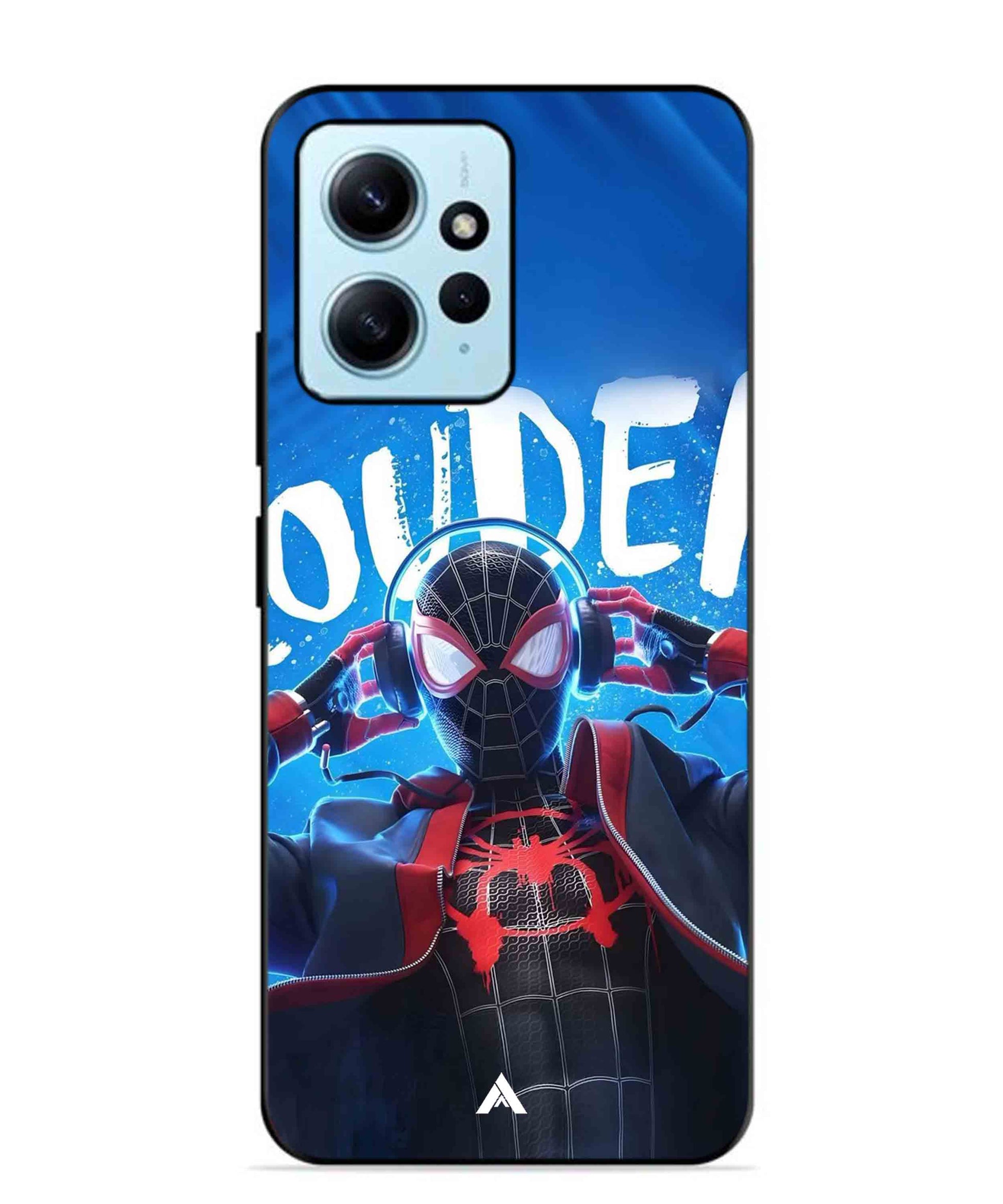 Spider-Verse Metal Back Cover Phone Case for Xiaomi Redmi Note 12 4G
