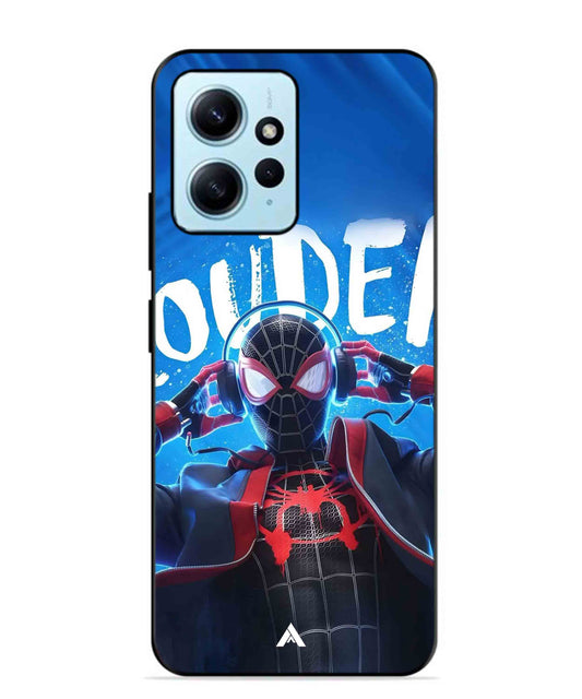 Spider-Verse Metal Back Cover Phone Case for Xiaomi Redmi Note 12 4G
