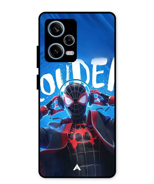 Spider-Verse Metal Back Cover Phone Case for Xiaomi Redmi Note 12 Pro