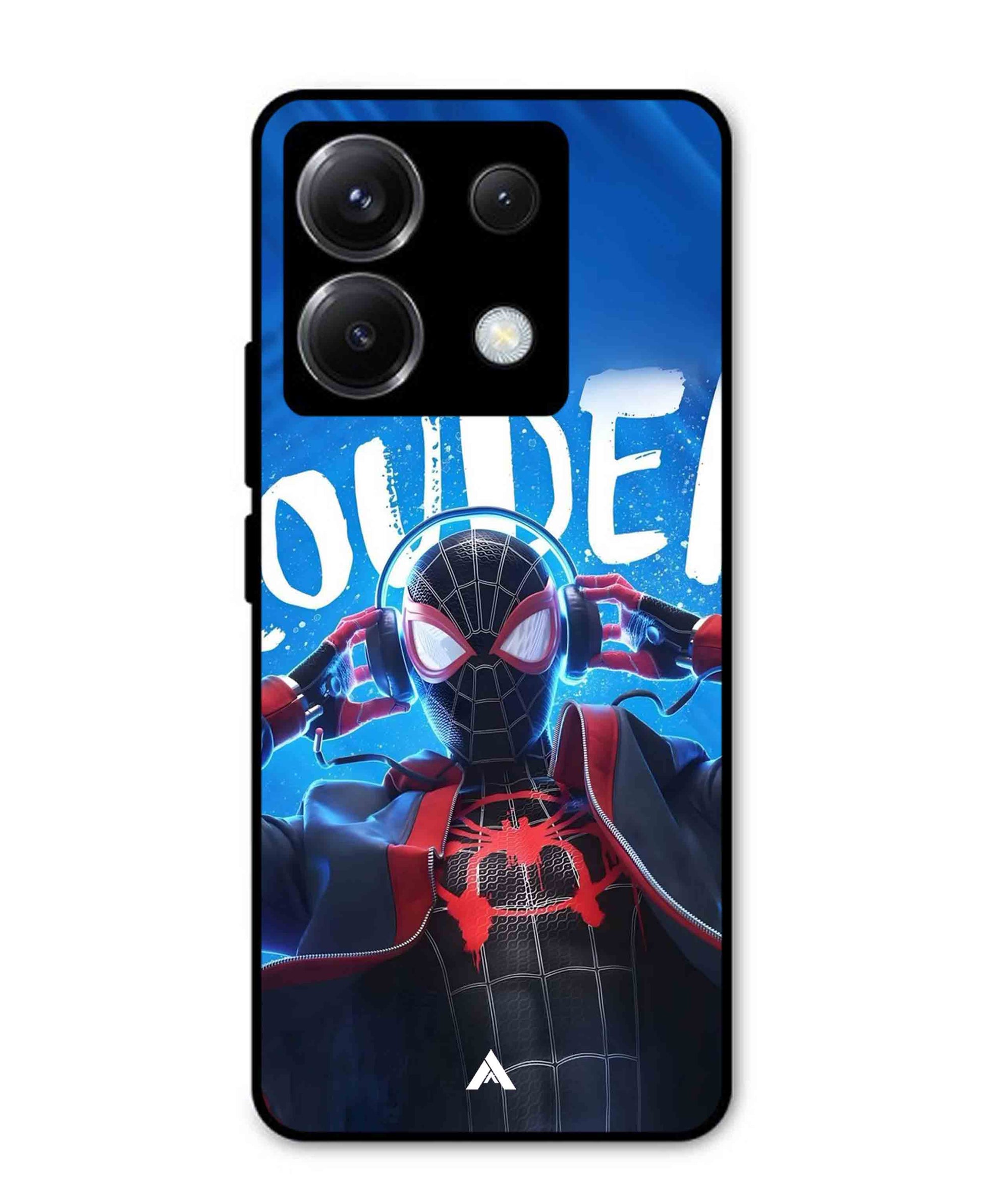 Spider-Verse Metal Back Cover Phone Case for Xiaomi Redmi Note 13