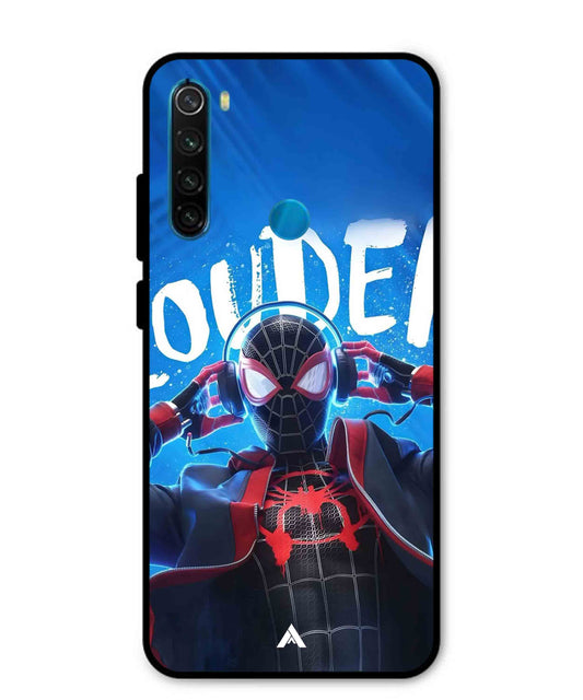 Spider-Verse Metal Back Cover Phone Case for Xiaomi Redmi Note 8