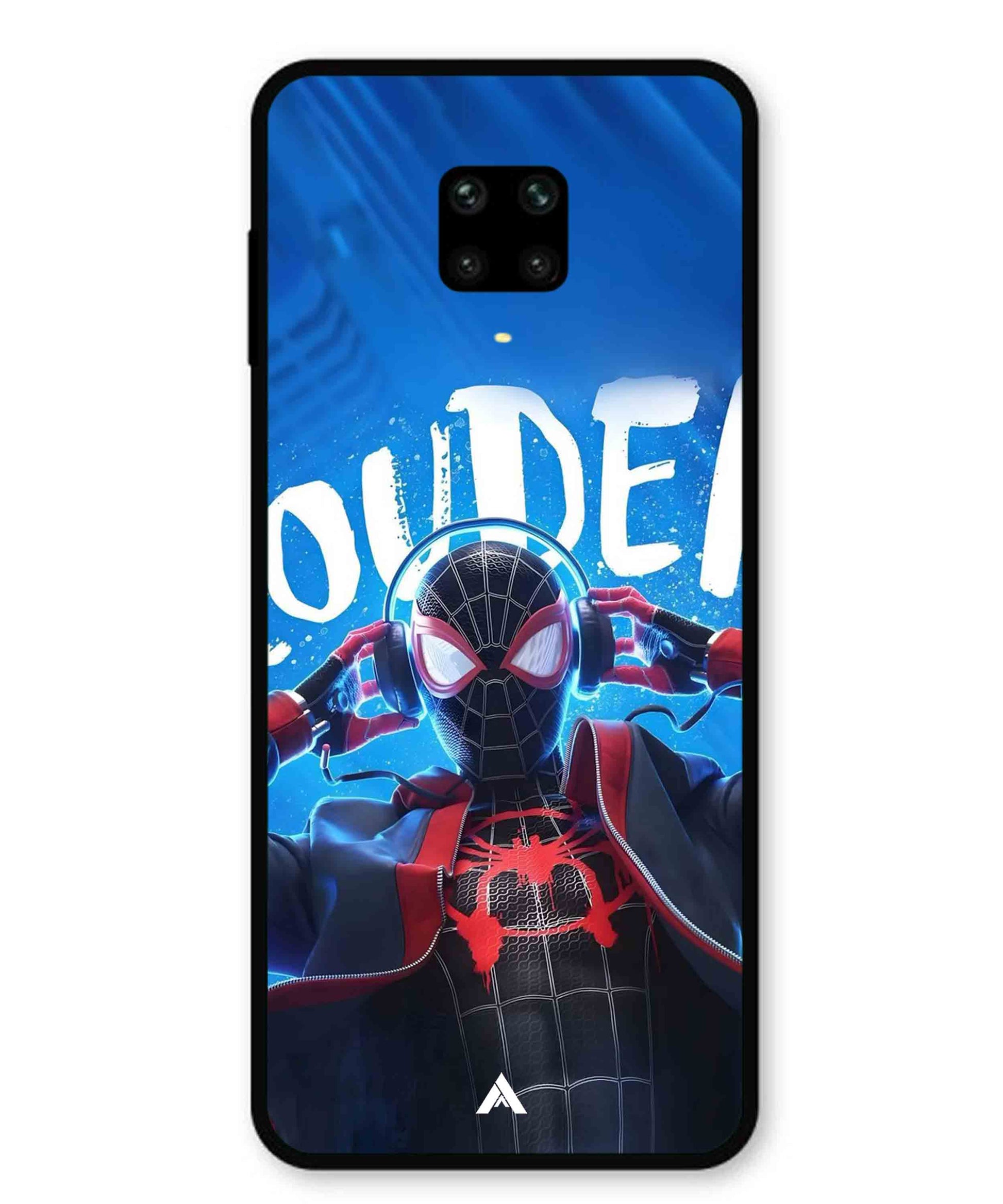 Spider-Verse Metal Back Cover Phone Case for Xiaomi Redmi Note 9 Pro Max
