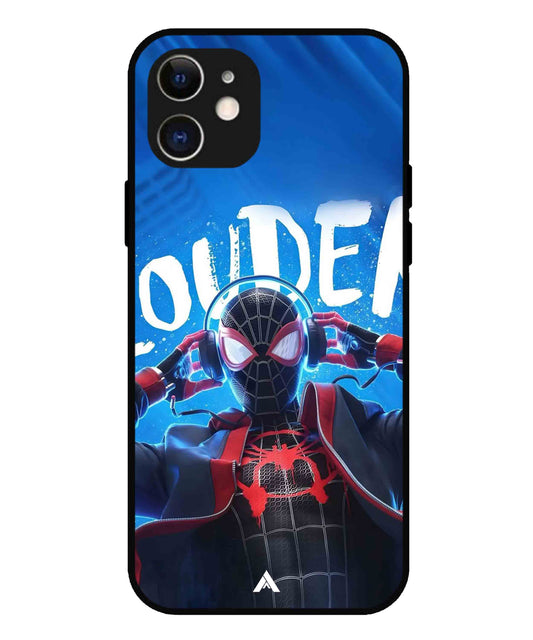 Spider-Verse Metal Back Cover Phone Case for iPhone 12