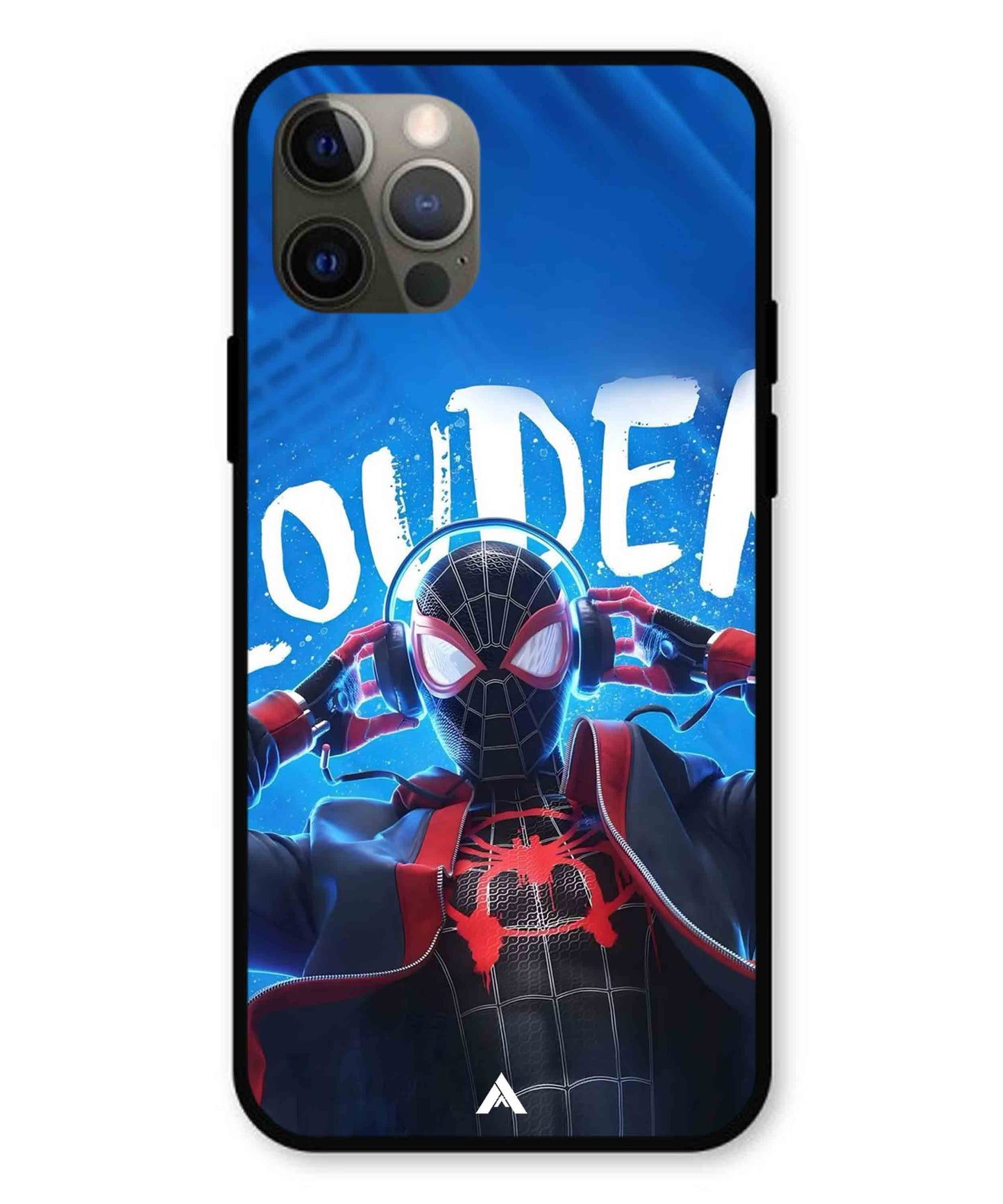 Spider-Verse Metal Back Cover Phone Case for iPhone 12 Pro