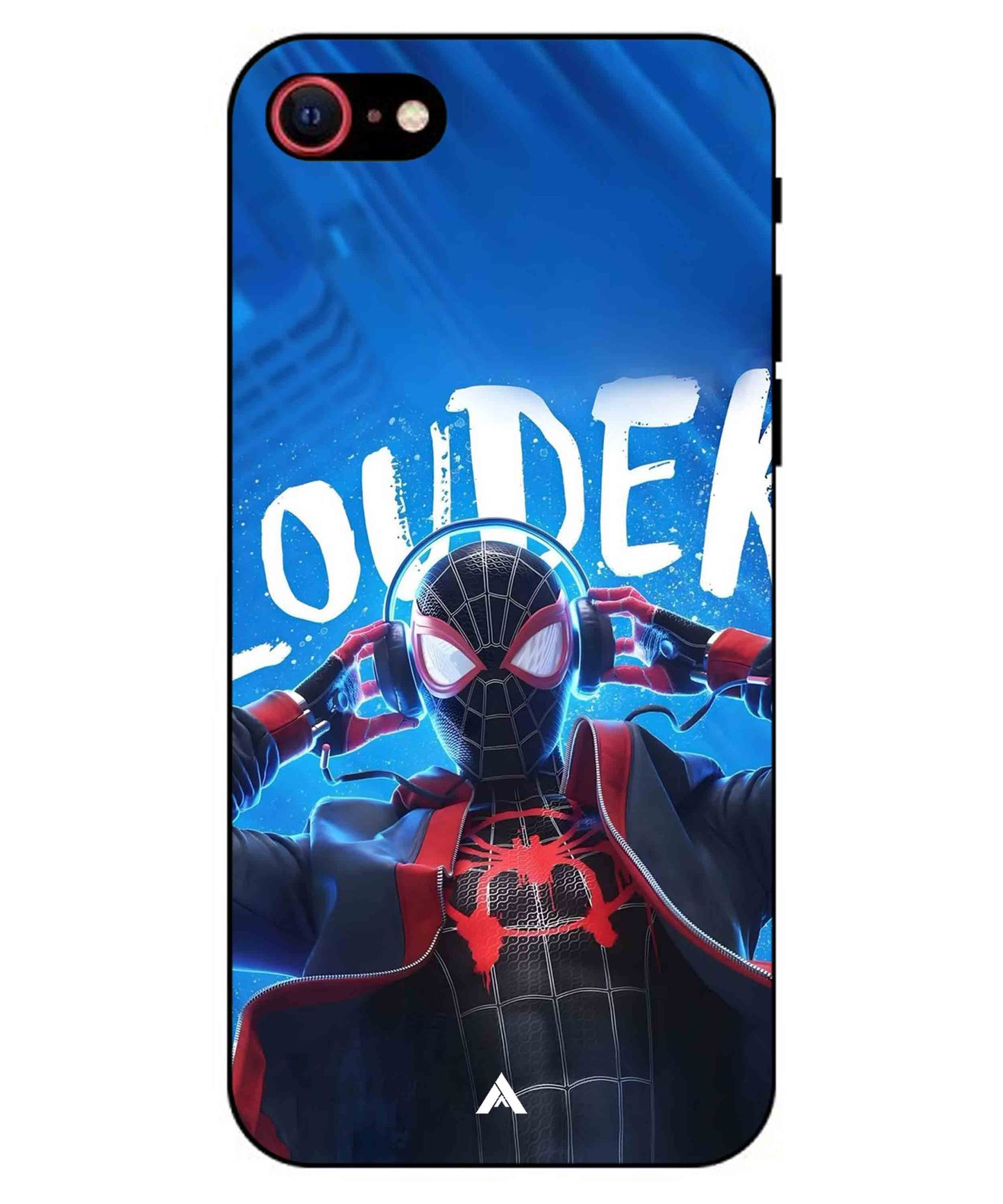 Spider-Verse Metal Back Cover Phone Case for iPhone 8