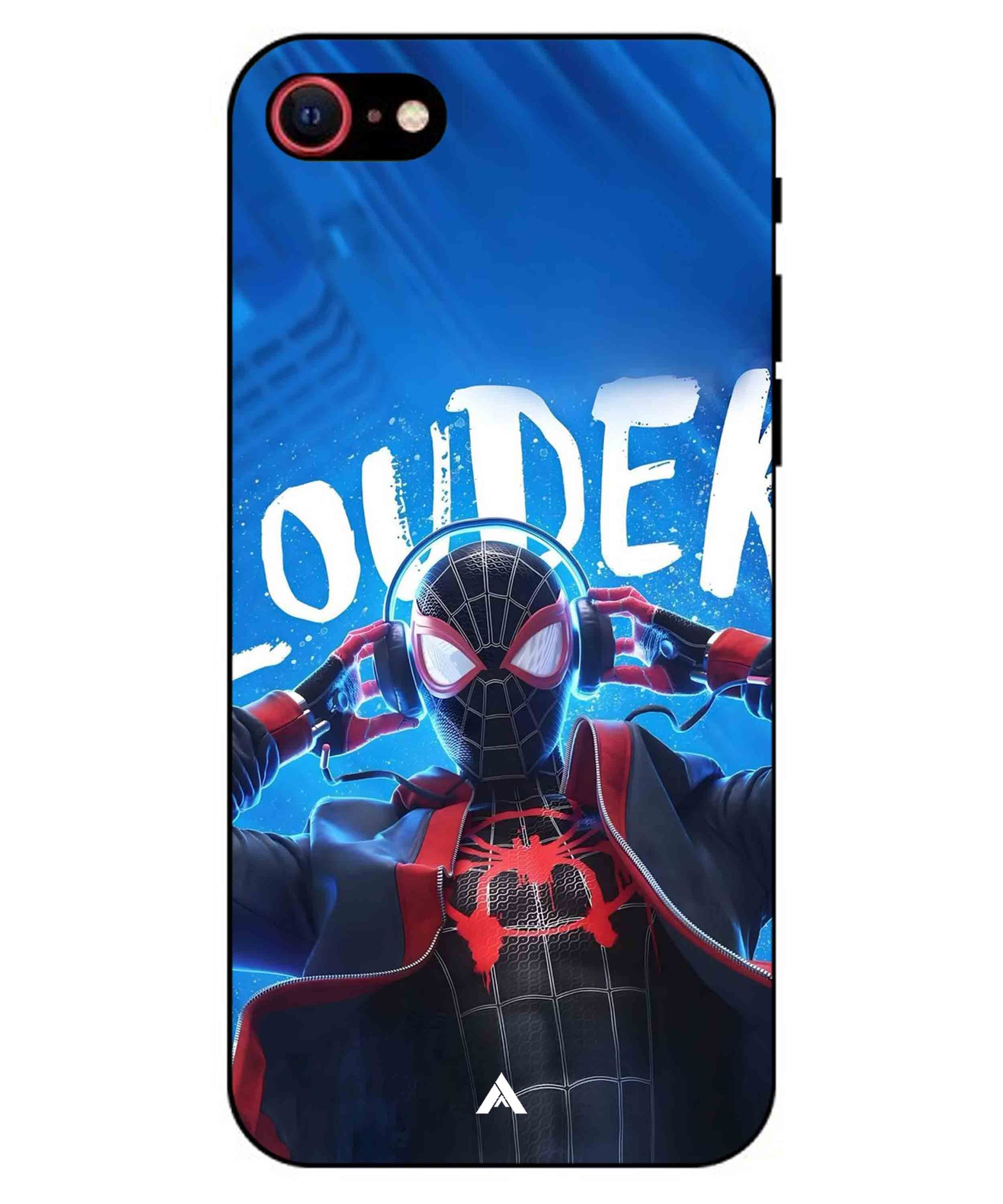 Spider-Verse Metal Back Cover Phone Case for iPhone 8