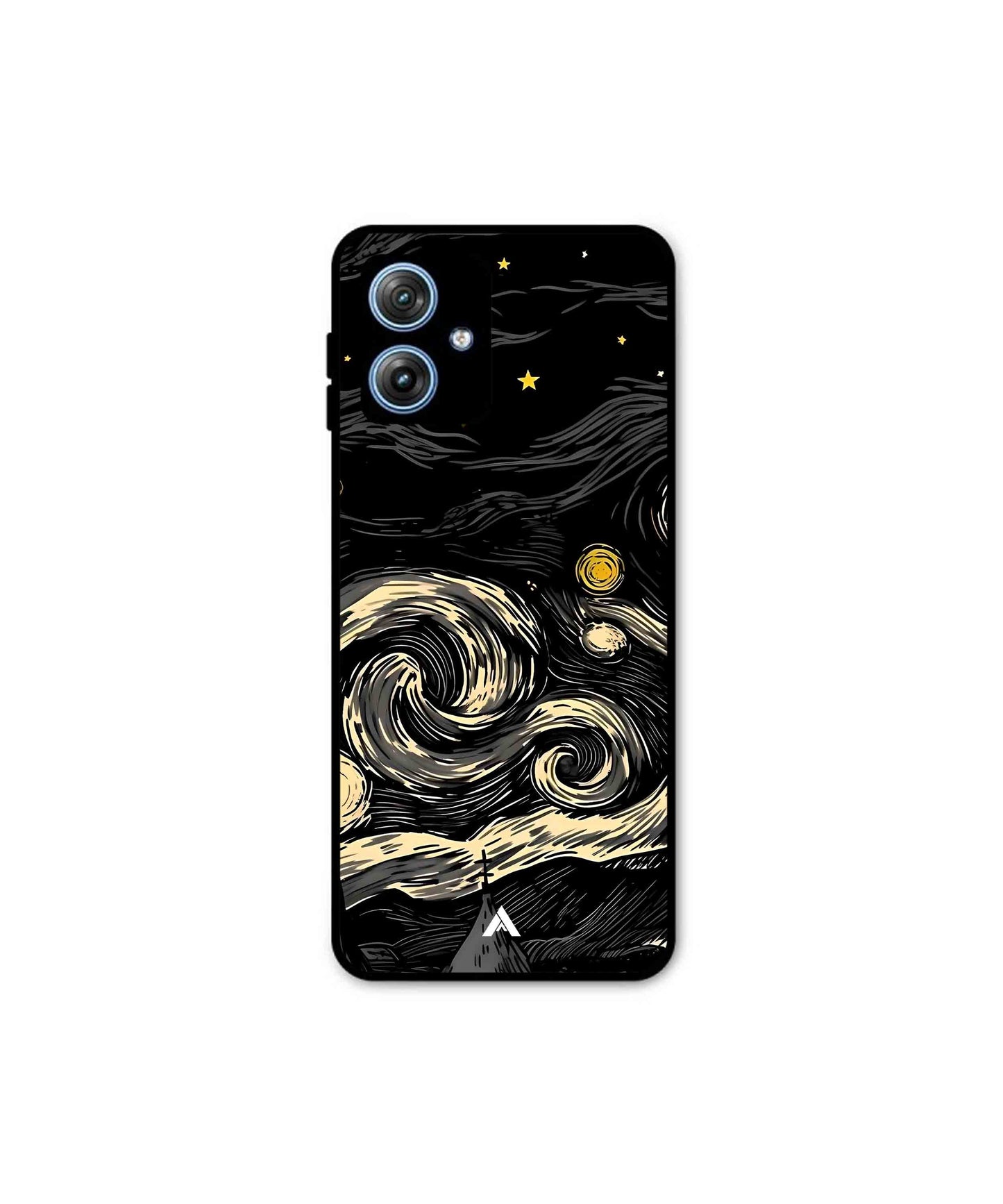 Starry Night Metal Back Cover Phone Case for Moto G64